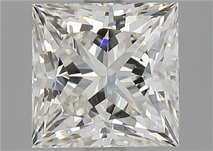 Picture of Natural Diamond 1.91 Carats, Princess with  Cut, H Color, VVS2 Clarity and Certified by GIA