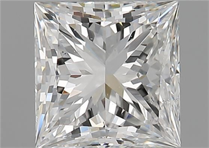 Picture of Natural Diamond 1.72 Carats, Princess with  Cut, F Color, VS2 Clarity and Certified by GIA