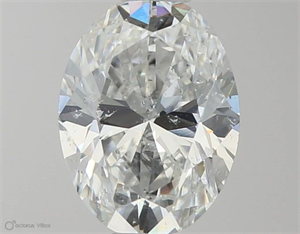 Foto Diamante Natural 0.71 quilates, Ovalado , Color F, claridad SI2 y certificado IGI de
