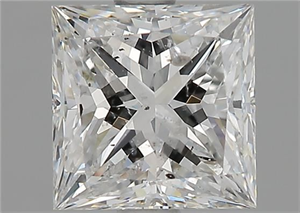 Foto Diamante Natural 1.65 quilates, Princesa , Color F, claridad SI2 y certificado GIA de