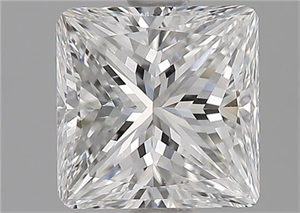Picture of Natural Diamond 1.61 Carats, Princess with  Cut, G Color, VS1 Clarity and Certified by GIA