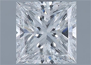 Foto Diamante Natural 1.70 quilates, Princesa , Color F, claridad VVS2 y certificado GIA de