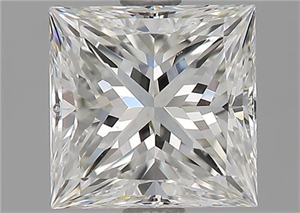 Picture of Natural Diamond 1.71 Carats, Princess with  Cut, I Color, VS1 Clarity and Certified by GIA