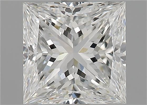 Foto Diamante Natural 1.73 quilates, Princesa , Color F, claridad VS2 y certificado GIA de
