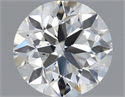 Natural Diamond 0.50 Carats, Round with Very Good Cut, H Color, VVS1 Clarity and Certified by GIA
