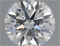 Natural Diamond 0.43 Carats, Round with Excellent Cut, H Color, SI1 Clarity and Certified by GIA