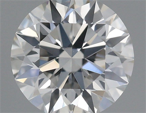 Picture of Natural Diamond 0.43 Carats, Round with Excellent Cut, H Color, SI1 Clarity and Certified by GIA