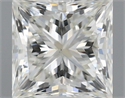 Natural Diamond 0.42 Carats, Princess with  Cut, J Color, VS1 Clarity and Certified by GIA