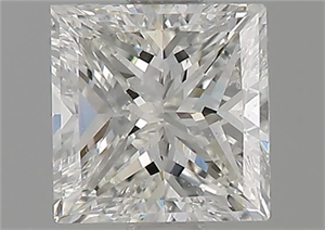Picture of Natural Diamond 0.90 Carats, Princess with  Cut, G Color, SI1 Clarity and Certified by GIA