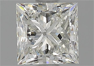 Picture of Natural Diamond 0.90 Carats, Princess with  Cut, J Color, VVS1 Clarity and Certified by GIA