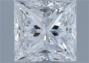 Picture of Natural Diamond 0.83 Carats, Princess with  Cut, F Color, VVS2 Clarity and Certified by GIA