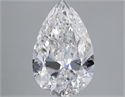Natural Diamond 3.00 Carats, Pear with  Cut, D Color, VS1 Clarity and Certified by GIA
