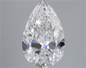 Picture of Natural Diamond 3.00 Carats, Pear with  Cut, D Color, VS1 Clarity and Certified by GIA