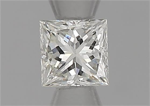 Picture of Natural Diamond 0.23 Carats, Princess with  Cut, J Color, VS2 Clarity and Certified by GIA