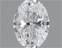 Natural Diamond 0.51 Carats, Oval with  Cut, D Color, SI2 Clarity and Certified by GIA