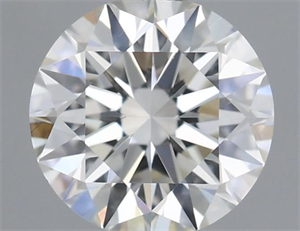 Picture of Natural Diamond 0.51 Carats, Round with Excellent Cut, I Color, VS2 Clarity and Certified by GIA