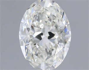 Picture of Natural Diamond 0.51 Carats, Oval with  Cut, H Color, SI1 Clarity and Certified by GIA