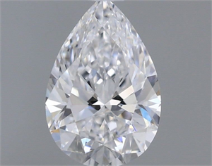 Picture of Natural Diamond 0.51 Carats, Pear with  Cut, D Color, VS1 Clarity and Certified by GIA