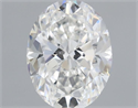 Natural Diamond 0.51 Carats, Oval with  Cut, G Color, VS2 Clarity and Certified by GIA