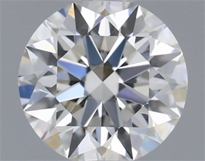 Picture of Natural Diamond 0.51 Carats, Round with Excellent Cut, H Color, VVS2 Clarity and Certified by GIA