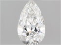 Diamante Natural 0.23 quilates, De pera , Color E, claridad VS1 y certificado GIA