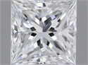 Natural Diamond 0.31 Carats, Princess with  Cut, D Color, VVS2 Clarity and Certified by GIA