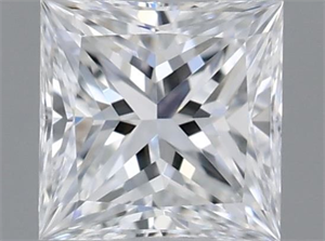 Picture of Natural Diamond 0.31 Carats, Princess with  Cut, D Color, VVS2 Clarity and Certified by GIA