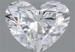 Picture of Natural Diamond 0.31 Carats, Heart with  Cut, D Color, IF Clarity and Certified by GIA