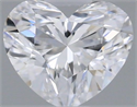 Natural Diamond 0.30 Carats, Heart with  Cut, D Color, VVS1 Clarity and Certified by GIA