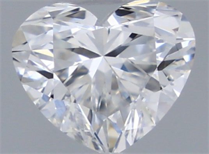 Picture of Natural Diamond 0.32 Carats, Heart with  Cut, D Color, VVS2 Clarity and Certified by GIA