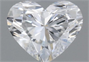 Natural Diamond 0.33 Carats, Heart with  Cut, D Color, SI1 Clarity and Certified by GIA