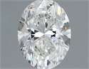 Natural Diamond 0.30 Carats, Oval with  Cut, F Color, SI1 Clarity and Certified by GIA