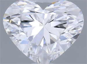 Picture of Natural Diamond 0.31 Carats, Heart with  Cut, D Color, VVS1 Clarity and Certified by GIA