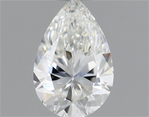 Picture of Natural Diamond 0.40 Carats, Pear with  Cut, I Color, VS2 Clarity and Certified by GIA