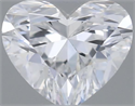 Natural Diamond 0.31 Carats, Heart with  Cut, E Color, VVS2 Clarity and Certified by GIA