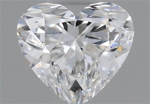 Picture of Natural Diamond 0.33 Carats, Heart with  Cut, E Color, IF Clarity and Certified by GIA