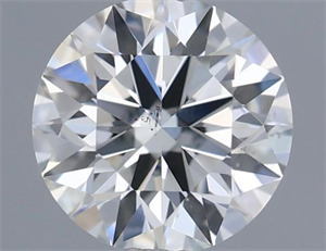 Foto Diamante Natural 0.45 quilates, Redondo , Color H, claridad SI1 y certificado GIA de