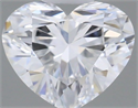 Natural Diamond 0.31 Carats, Heart with  Cut, D Color, VVS1 Clarity and Certified by GIA