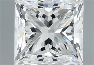 Foto Diamante Natural 0.50 quilates, Princesa , Color H, claridad VVS1 y certificado GIA de
