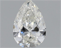 Natural Diamond 0.50 Carats, Pear with  Cut, I Color, SI2 Clarity and Certified by GIA