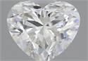 Natural Diamond 0.40 Carats, Heart with  Cut, J Color, VVS2 Clarity and Certified by GIA