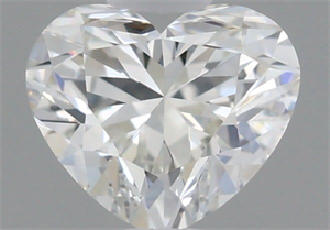 Picture of Natural Diamond 0.40 Carats, Heart with  Cut, J Color, VVS2 Clarity and Certified by GIA