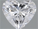 Natural Diamond 0.35 Carats, Heart with  Cut, D Color, VVS2 Clarity and Certified by GIA