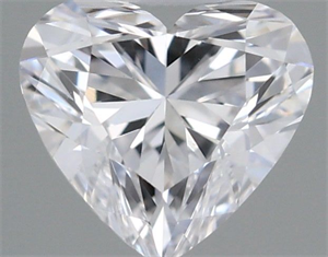 Picture of Natural Diamond 0.35 Carats, Heart with  Cut, D Color, VVS2 Clarity and Certified by GIA