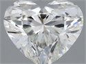 Natural Diamond 0.40 Carats, Heart with  Cut, I Color, VVS1 Clarity and Certified by GIA