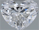 Natural Diamond 0.35 Carats, Heart with  Cut, D Color, VS2 Clarity and Certified by GIA