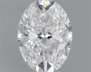 Picture of Natural Diamond 0.40 Carats, Oval with  Cut, D Color, SI2 Clarity and Certified by GIA