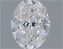 Natural Diamond 0.40 Carats, Oval with  Cut, E Color, VVS1 Clarity and Certified by GIA
