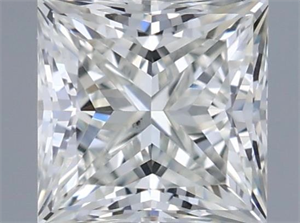 Picture of Natural Diamond 0.40 Carats, Princess with  Cut, J Color, VS2 Clarity and Certified by GIA