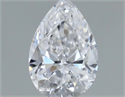 Diamante Natural 0.40 quilates, De pera , Color D, claridad SI1 y certificado GIA